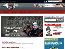Tablet Screenshot of americanbikertalkradio.com